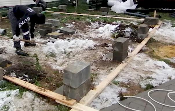 Столбчатый фундамент