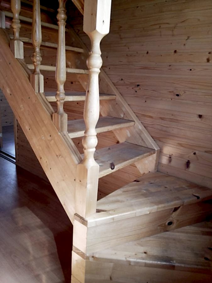 Лестница с забежными ступенями-2